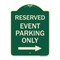 Signmission Reserved Event Parking W/ Right Arrow Heavy-Gauge Aluminum Sign, 24" x 18", G-1824-23221 A-DES-G-1824-23221 - alternate 1